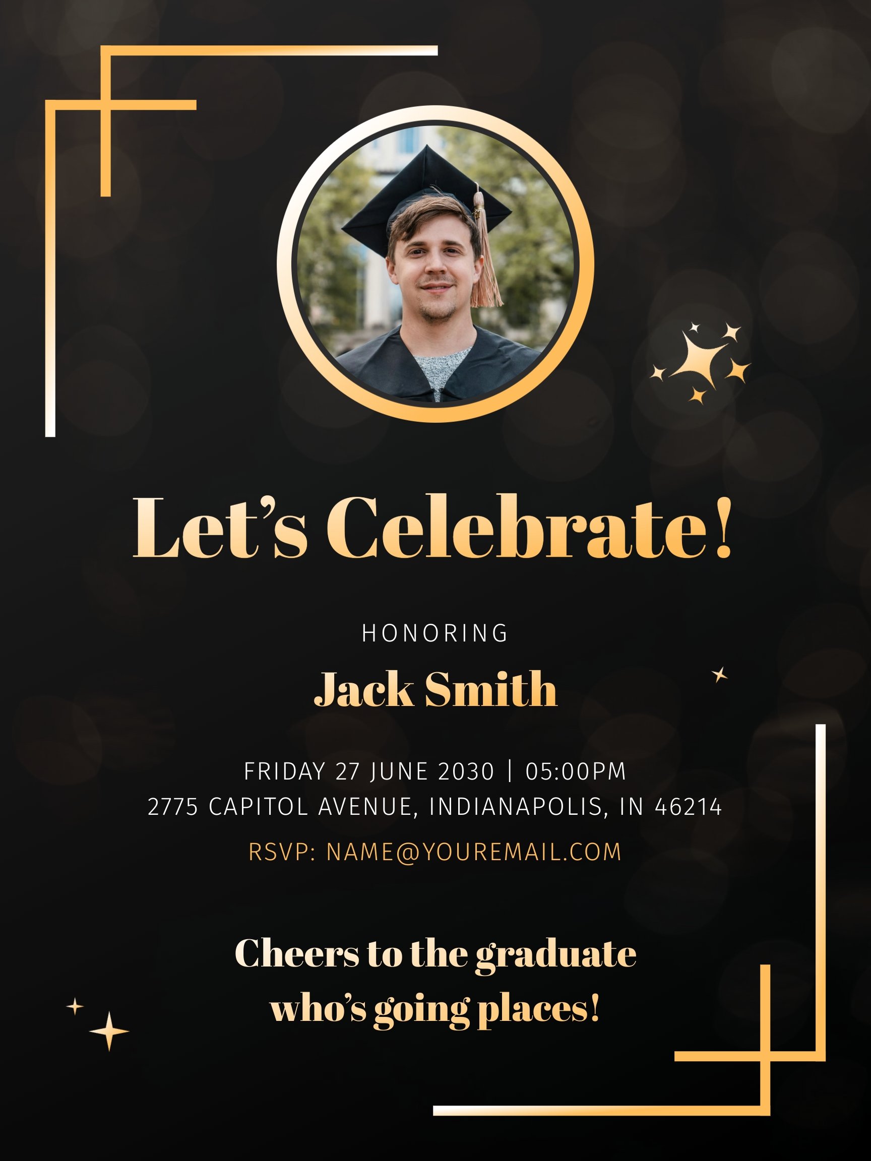 Graduation Party Poster Template