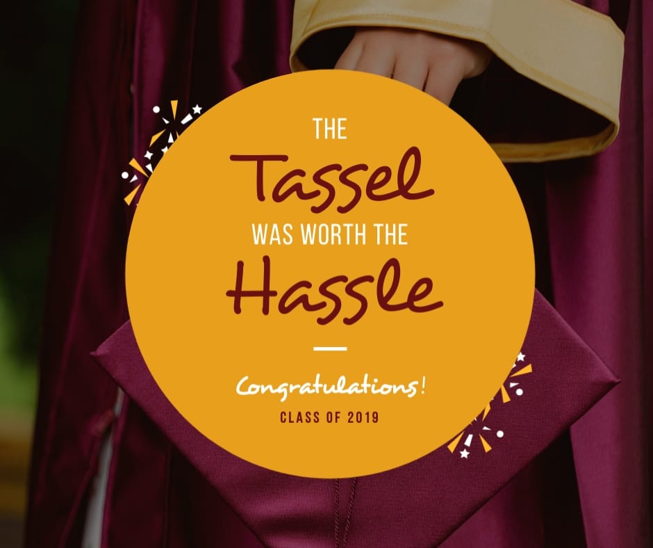 Graduation Tassel Was Worth The Hassle Facebook Post Template