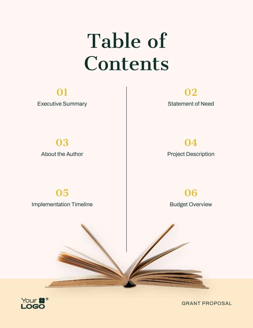 Grant Writing Proposal Template | Visme