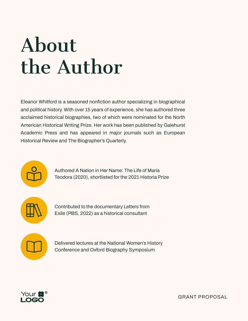 Grant Writing Proposal Template | Visme