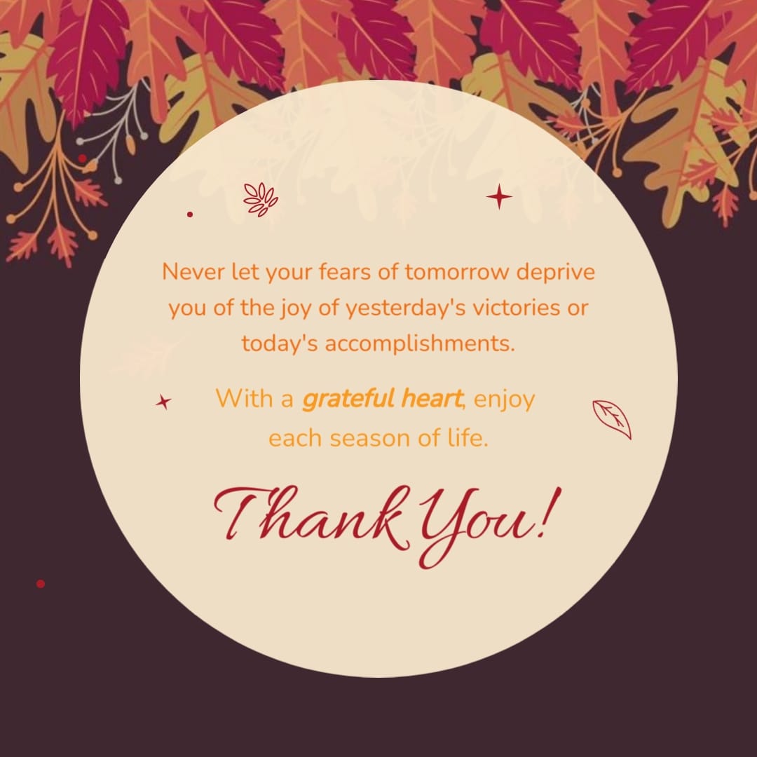 Grateful Hearts Thanksgiving Day Greeting Card Square Template
