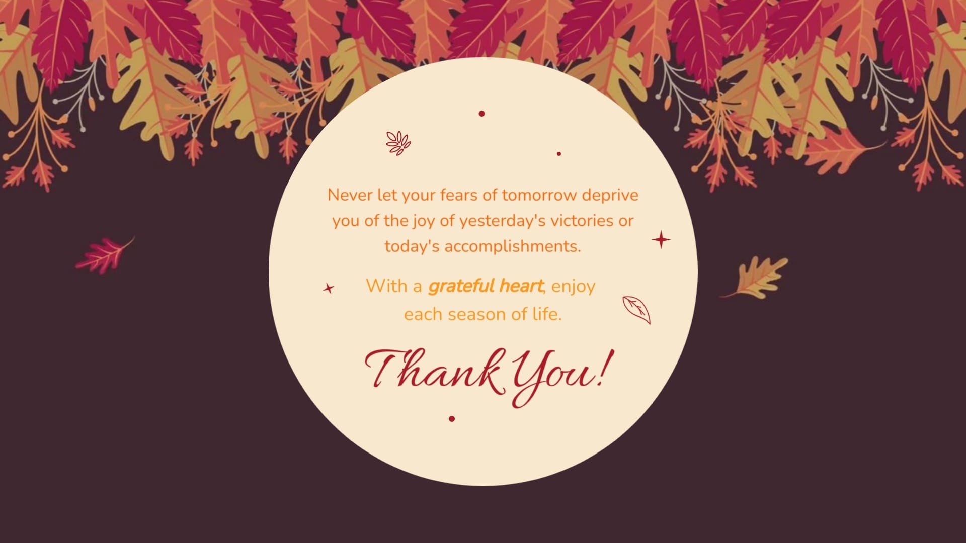 Grateful Hearts Thanksgiving Day Greeting Card Template