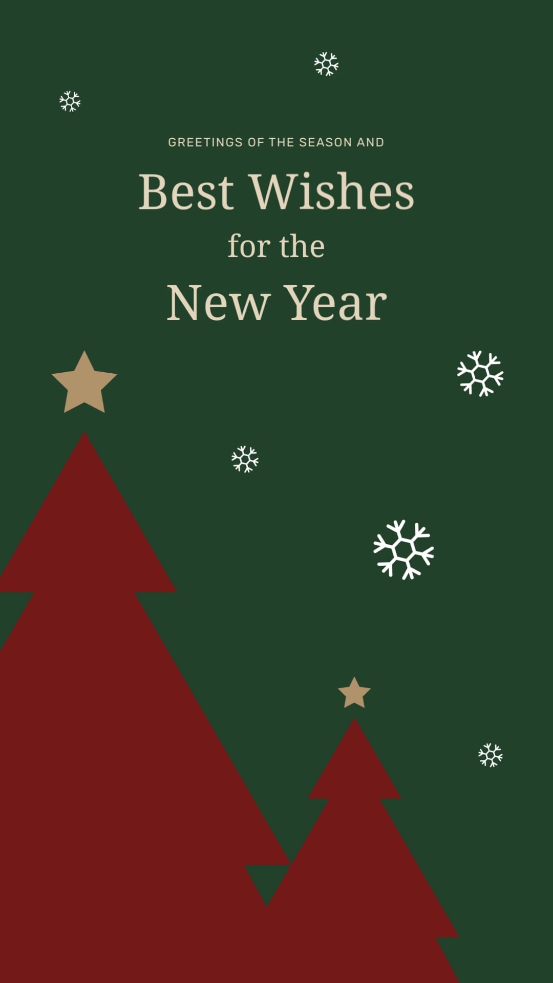 Greetings of the Season Animated Social Graphic Vertical Template