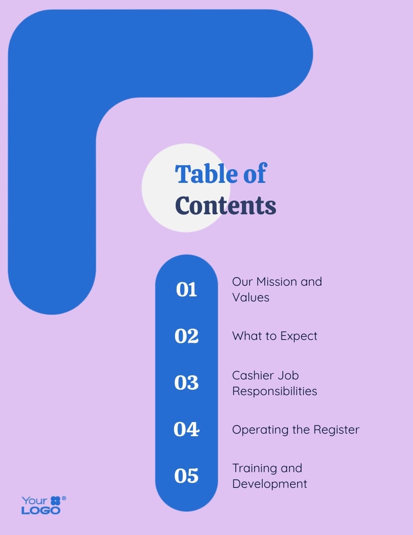 Grocery Store Cashier Training Manual Template - Slide 2 Grocery Store Cashier Training Manual Template - Slide 2
