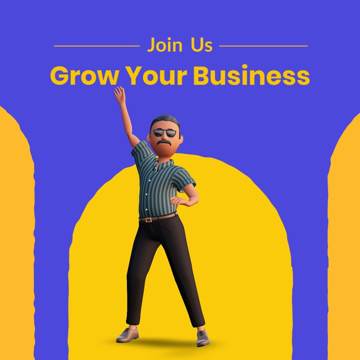 Grow Your Business Linkedin Post Template