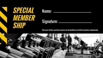 Gym Loyalty Card Template - Slide 2 Gym Loyalty Card Template - Slide 2