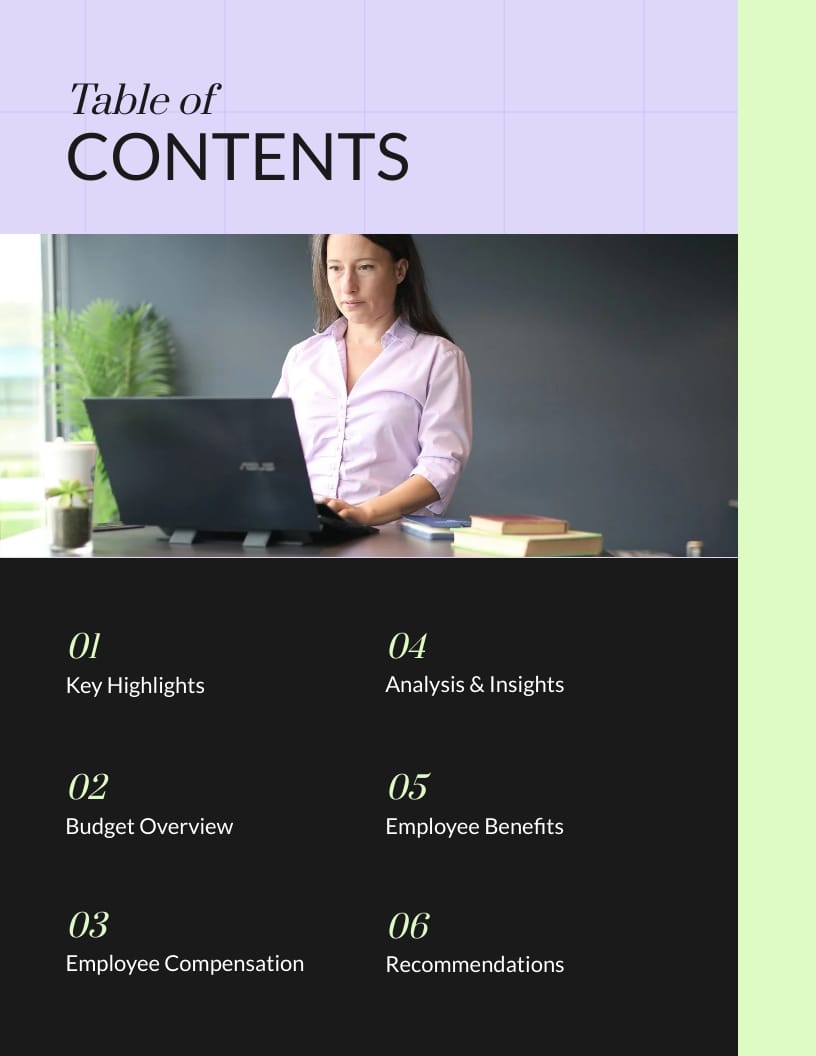 HR Team Monthly Budget Report Template - Slide 2 HR Team Monthly Budget Report Template - Slide 2