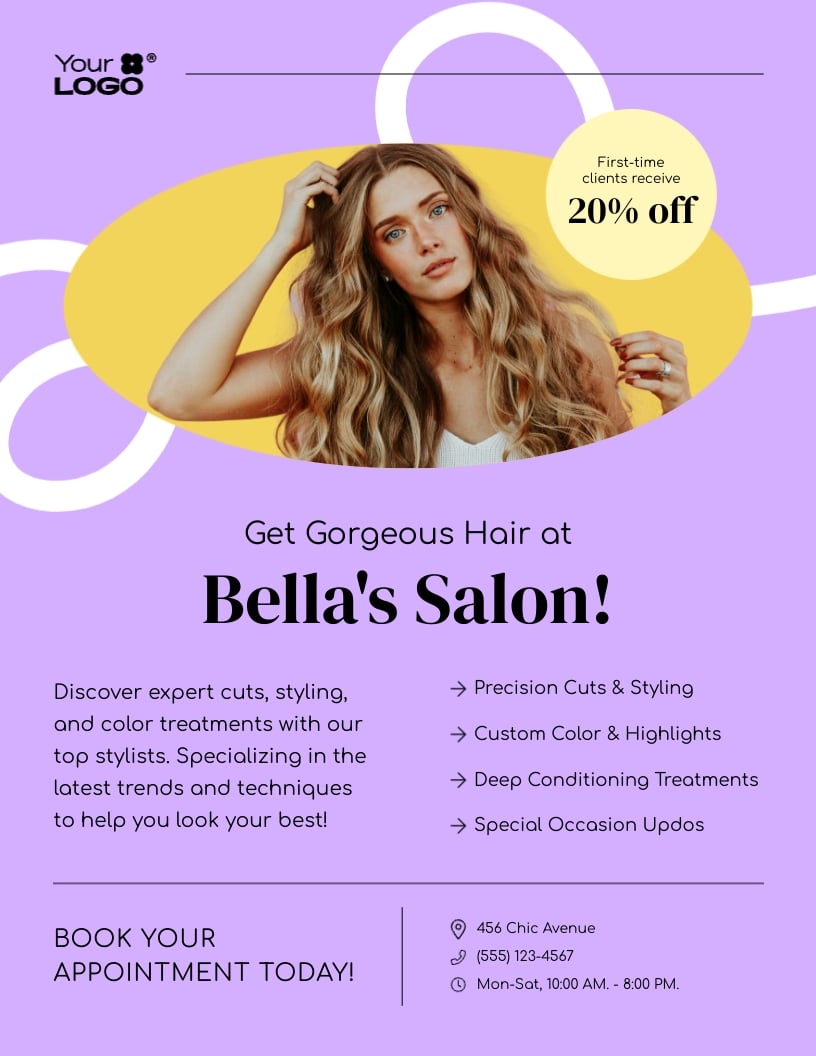 Hair Flyer Template