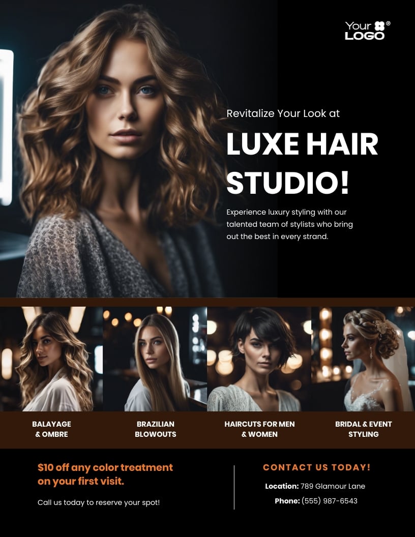 Hair Salon Flyer Template