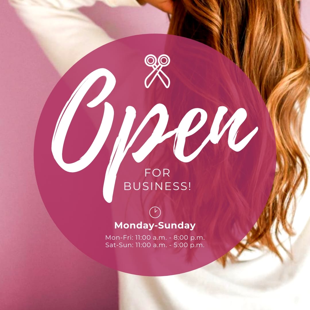 Hair Salon Sign Animated Square Template