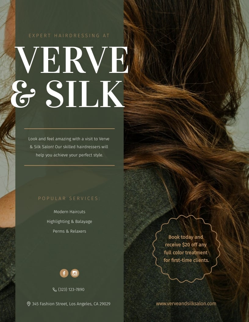 Hairdresser Flyer Template