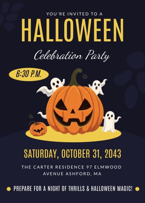 Halloween Invitation Template Halloween Invitation Template