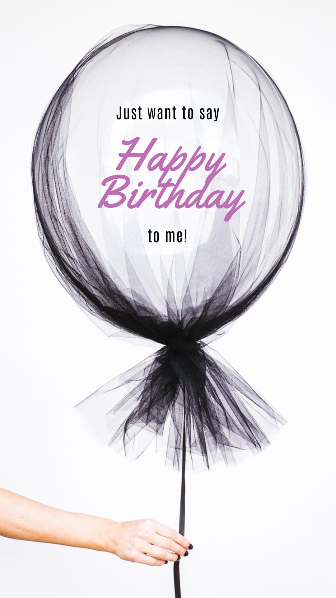 Happy Birthday to Me Phone Wallpaper Template