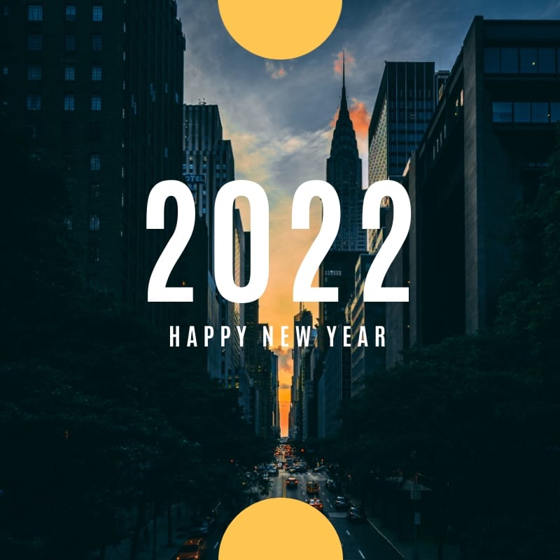 Happy New Year Blog Graphic Medium Template