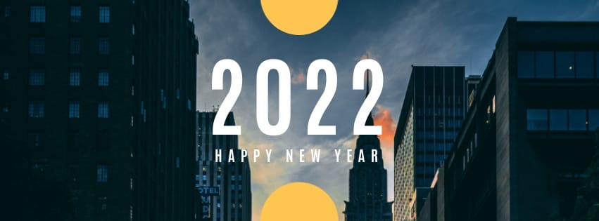 Happy New Year Facebook Cover Template