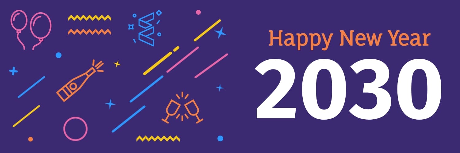 Happy New Year Twitter Header Template