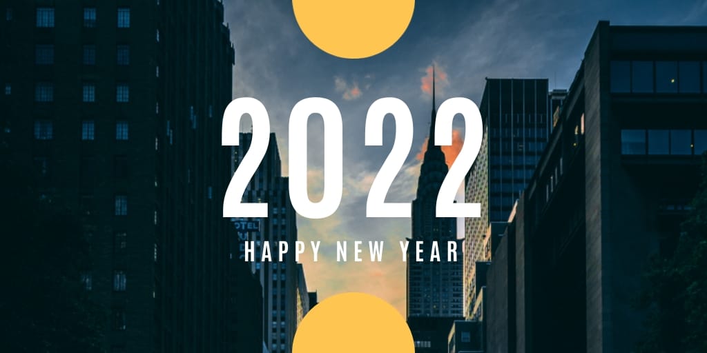 Happy New Year Twitter Post Template