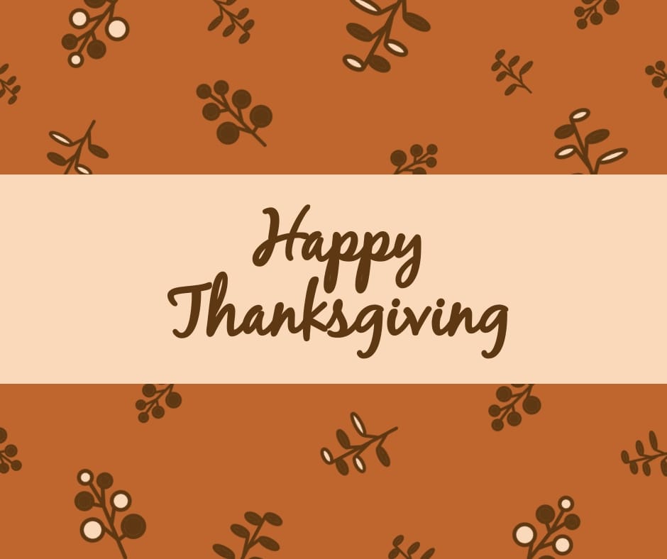 Happy Thanksgiving Branches Facebook Post Template