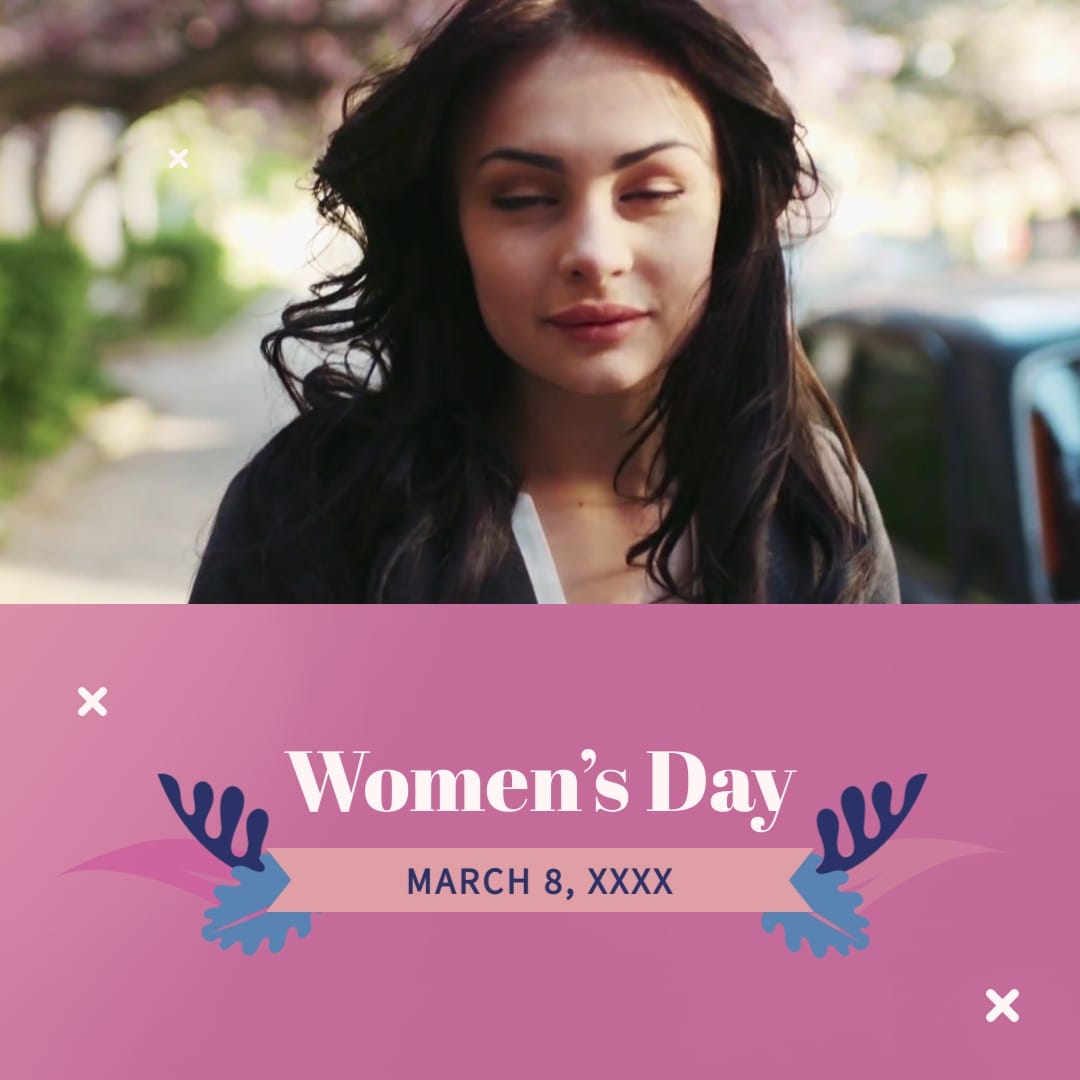 Happy Womens Day Greeting Card Square Template