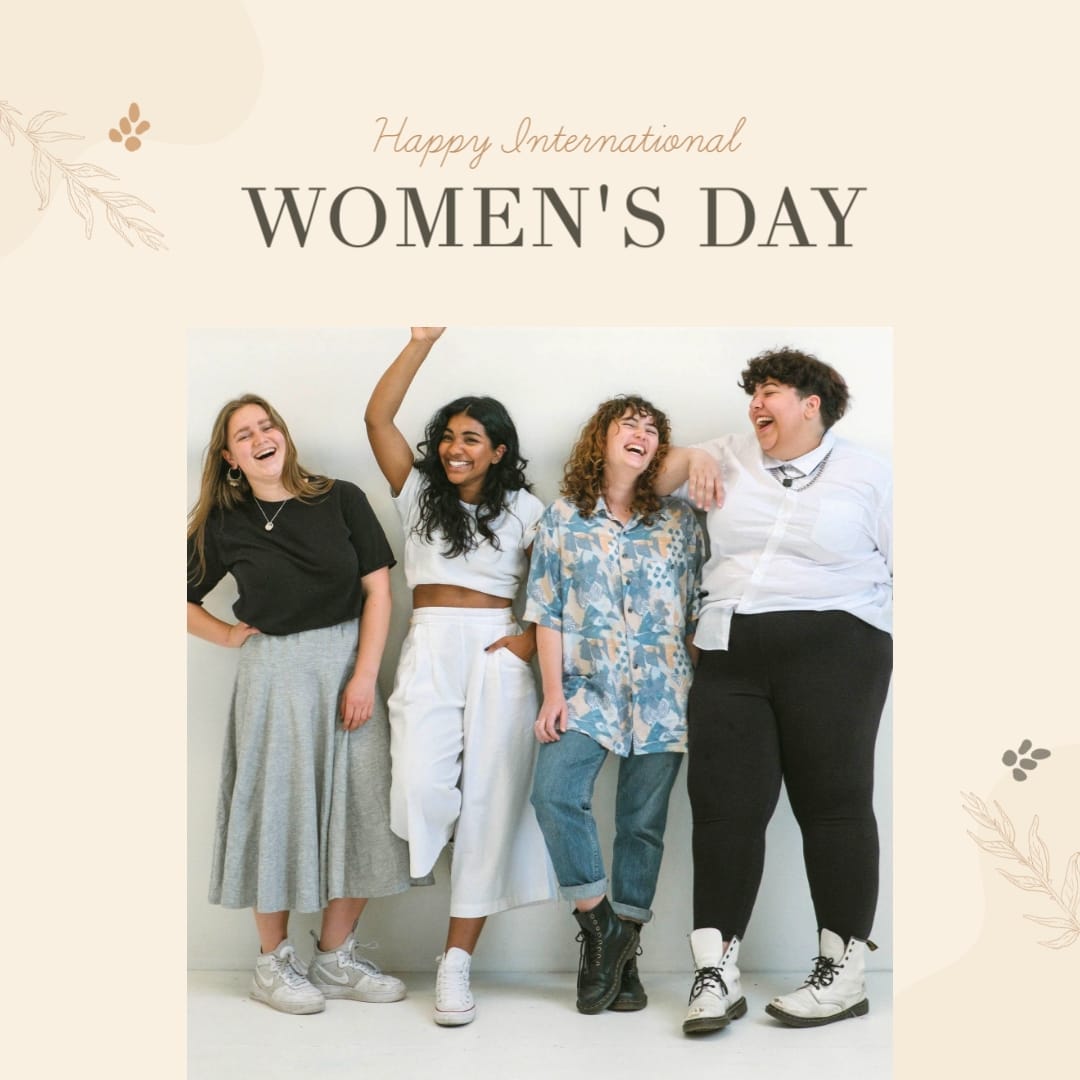 Happy Womens Day Postcard Square Template