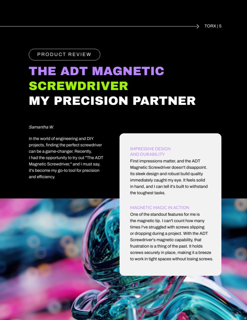 Hardware and Tools Magazine Template - Slide 8 Hardware and Tools Magazine Template - Slide 8