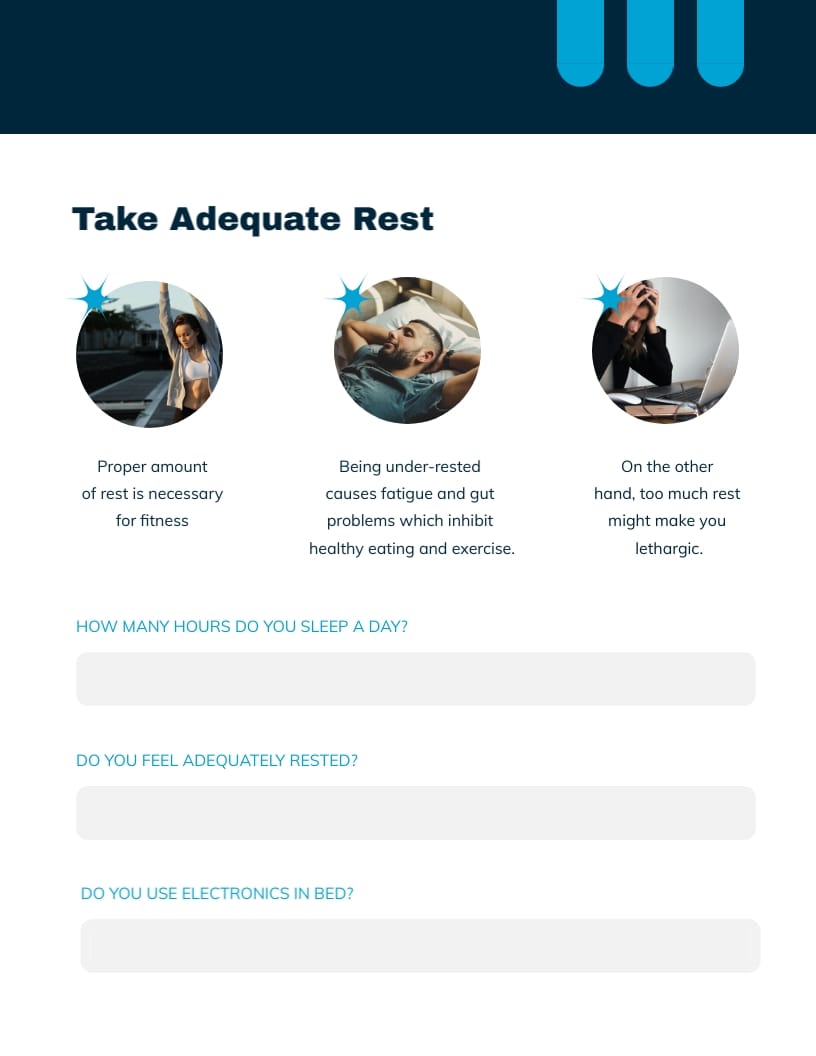 Health Improvement Workbook Template - Slide 10 Health Improvement Workbook Template - Slide 10
