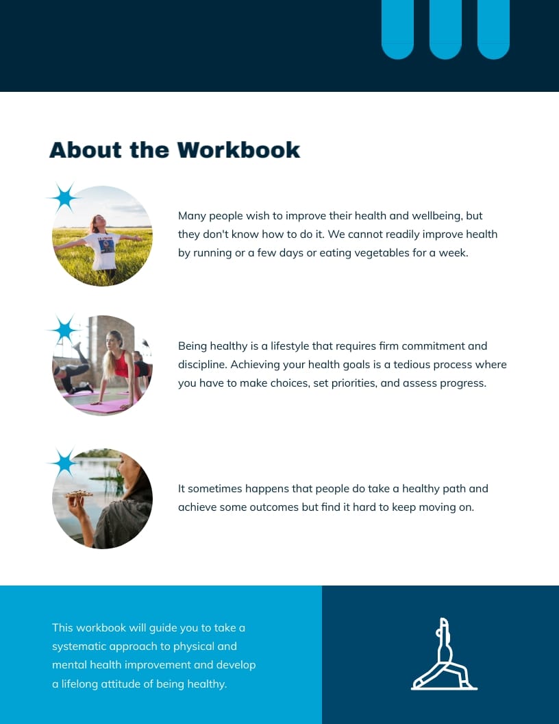 Health Improvement Workbook Template - Slide 3 Health Improvement Workbook Template - Slide 3