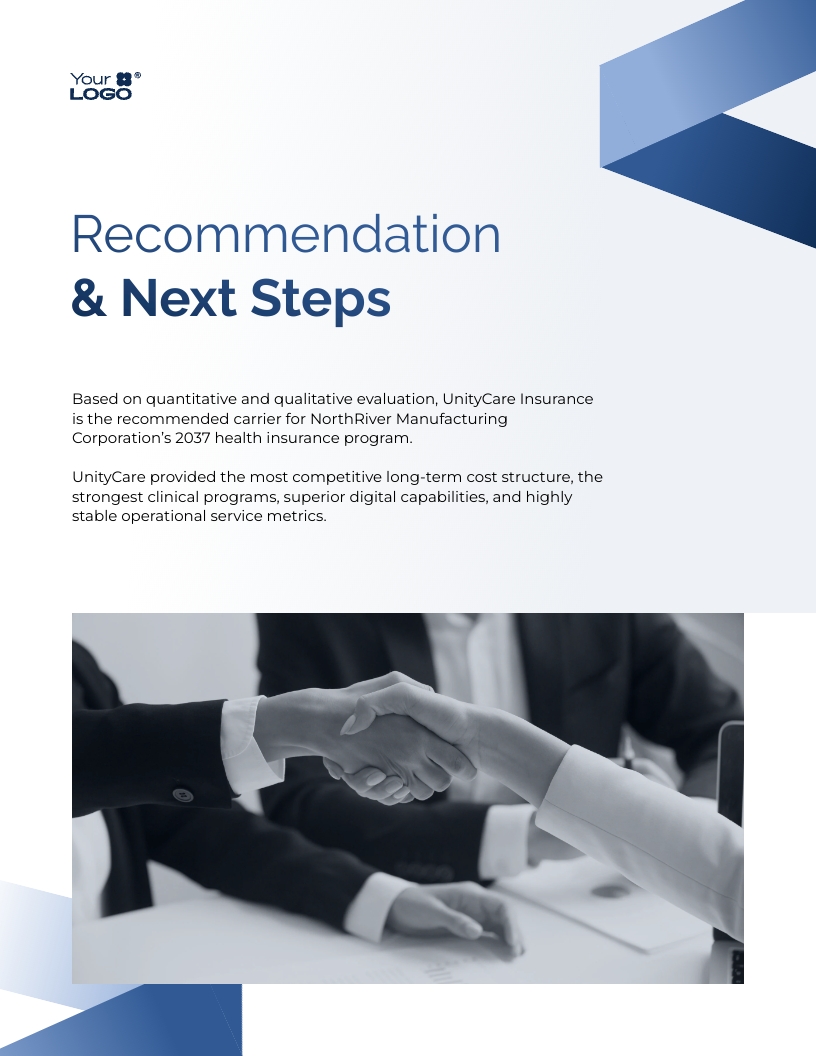 Health Insurance RFP Report Template | Visme