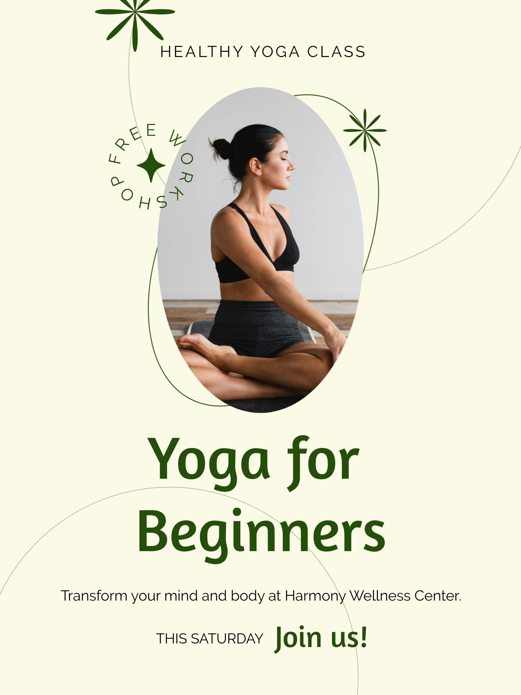 Health and Wellness Workshop Poster Template Health and Wellness Workshop Poster Template
