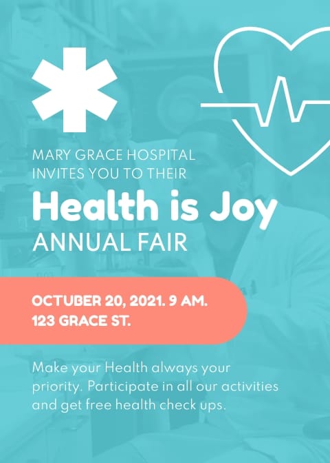 Healthcare Table Tent Template