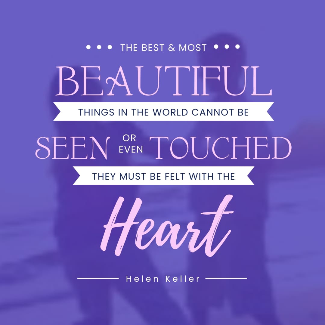 Helen Keller Animated Quote Square Template