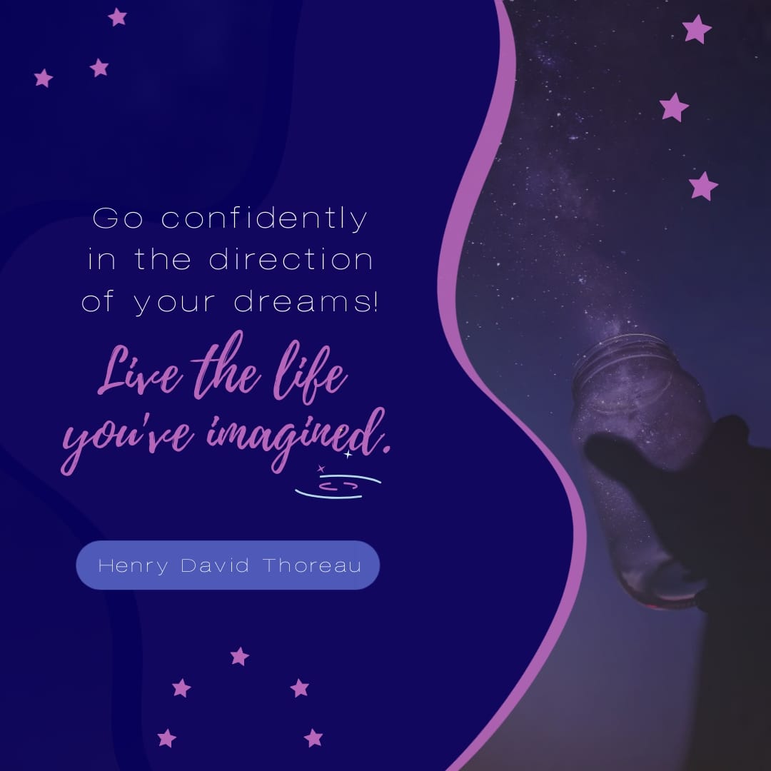Henry David Thoreau Animated Quote Square Template