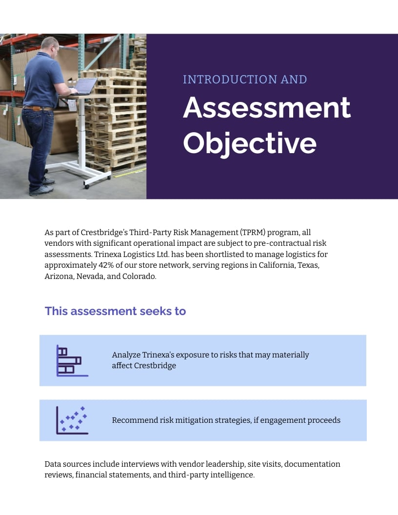 High Risk Vendor Assessment Report Template | Visme