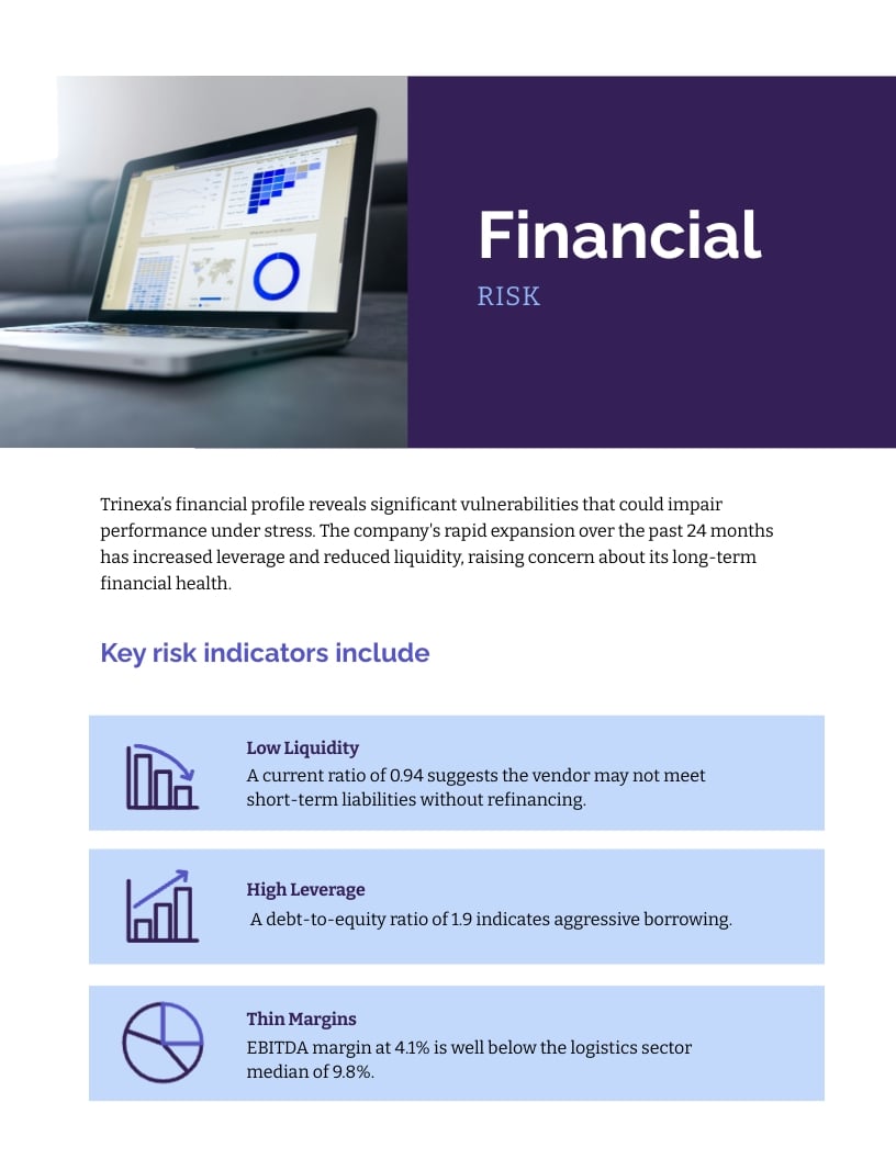 High Risk Vendor Assessment Report Template | Visme