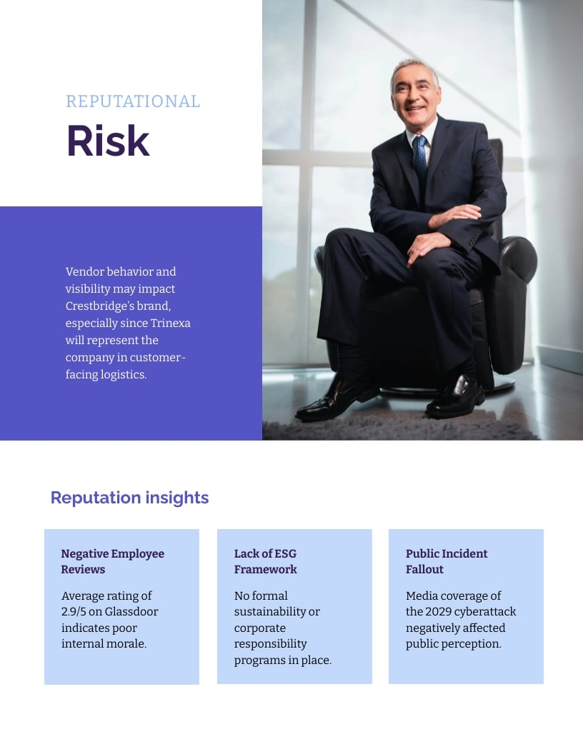 High Risk Vendor Assessment Report Template | Visme