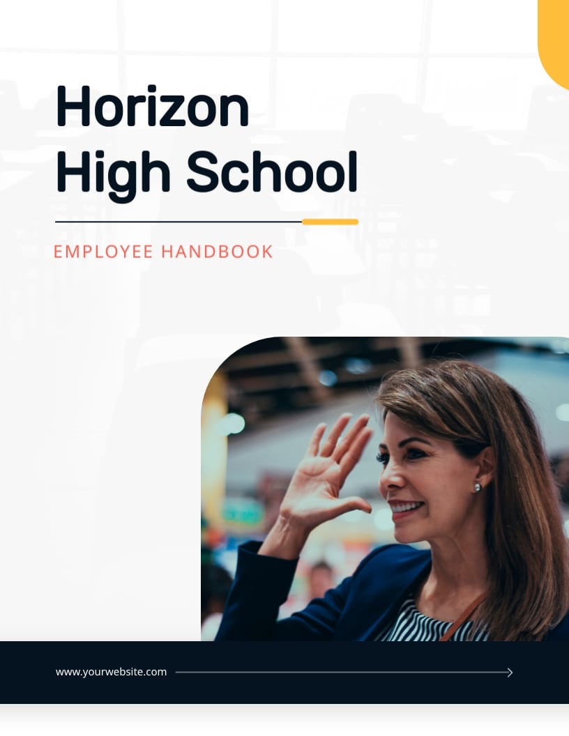 High School Employee Handbook Template