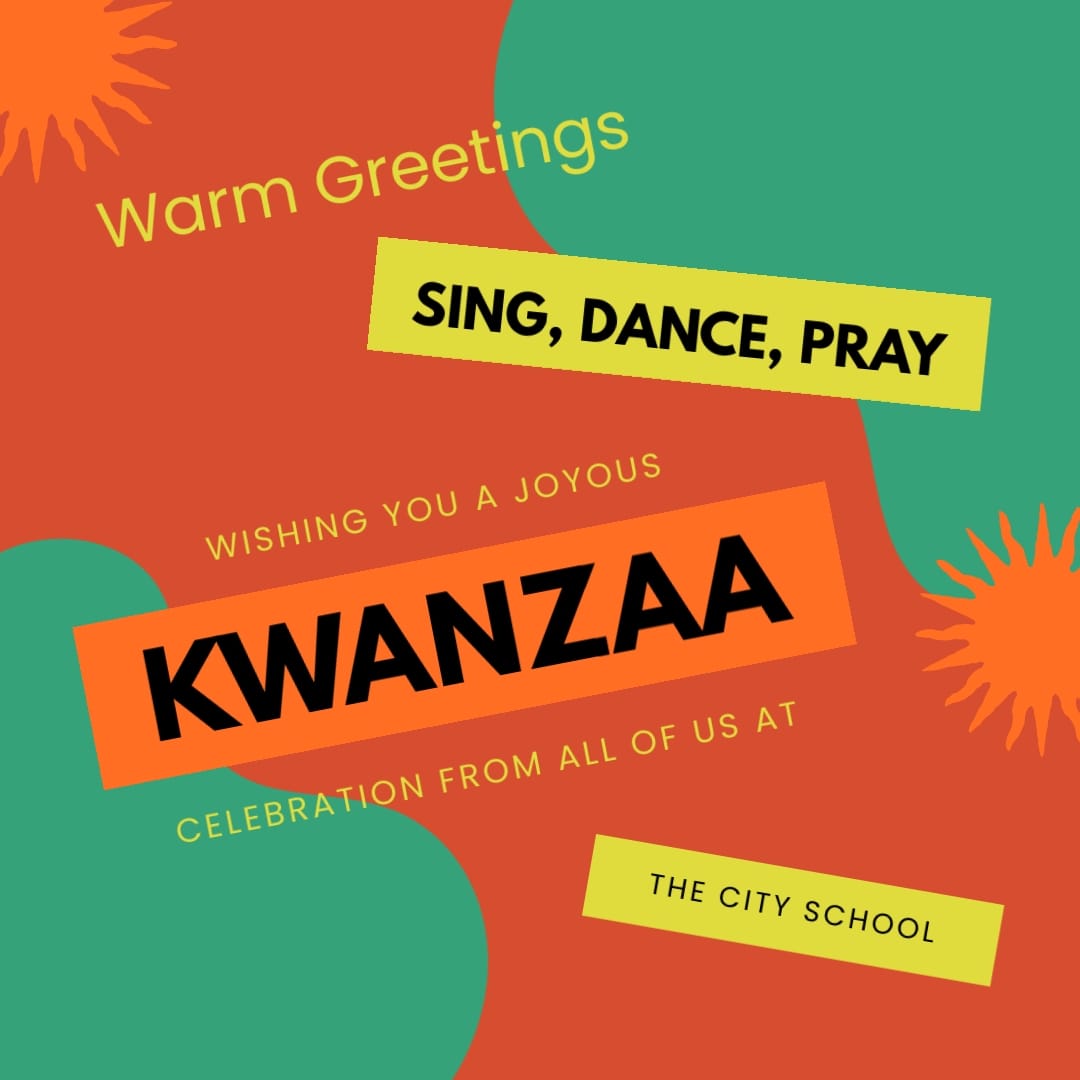 High School Kwanzaa Greeting Card Square Template