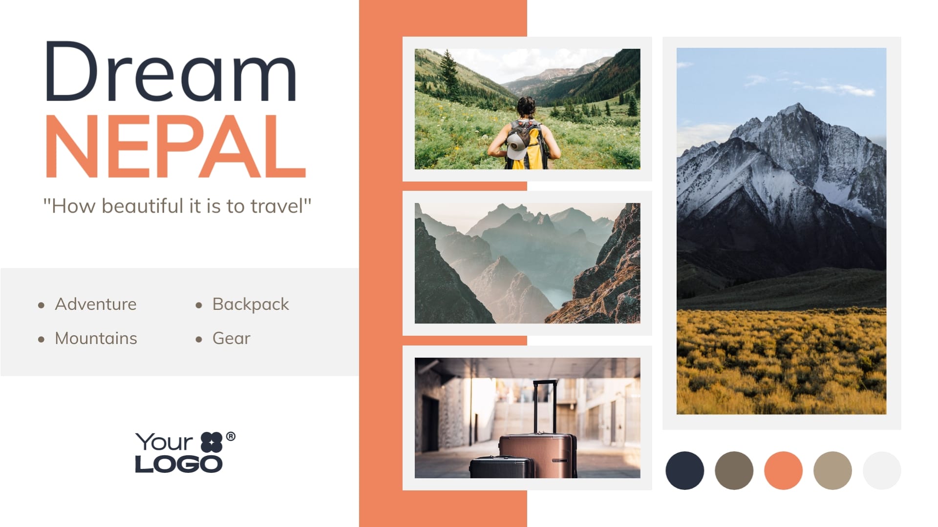 Hiking Mood Board Template