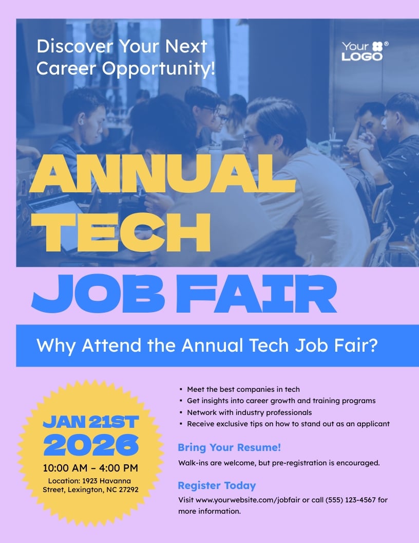Hiring Event Flyer Template