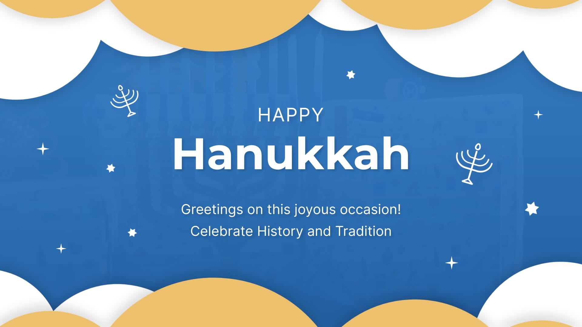 Historic Hanukkah Greeting Card Template