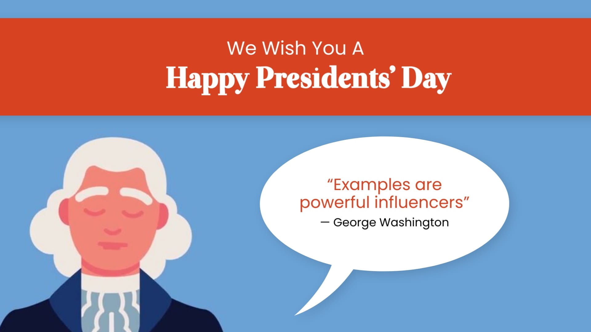 Historic Presidents Day Greeting Card Template
