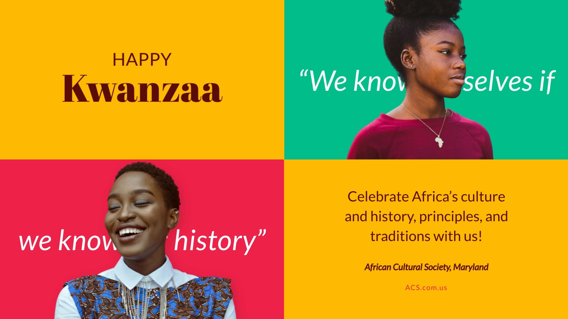 Historical Kwanzaa Greeting Card Template