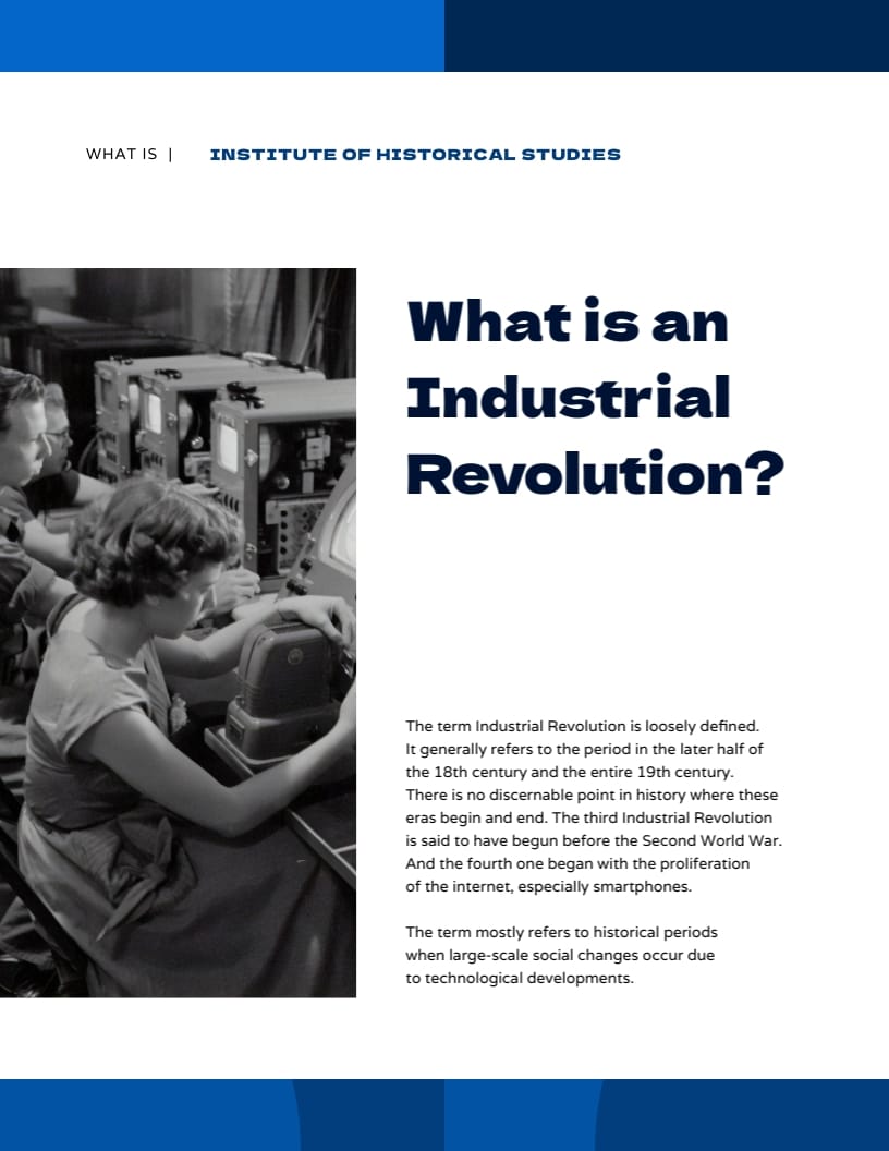 History Ebook Template Visme