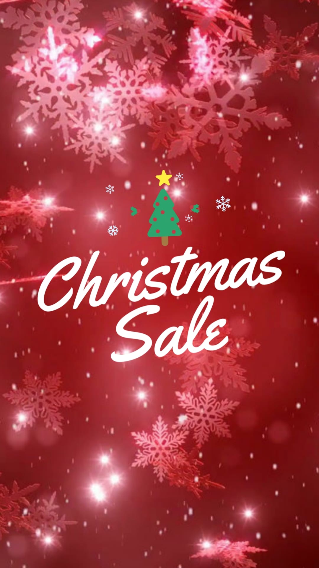 Holiday Sale Facebook Video Ad Vertical Template