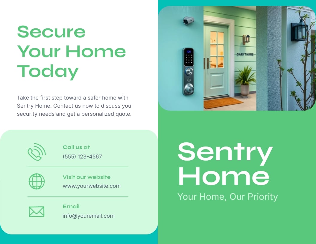 Home Guard Brochure Template