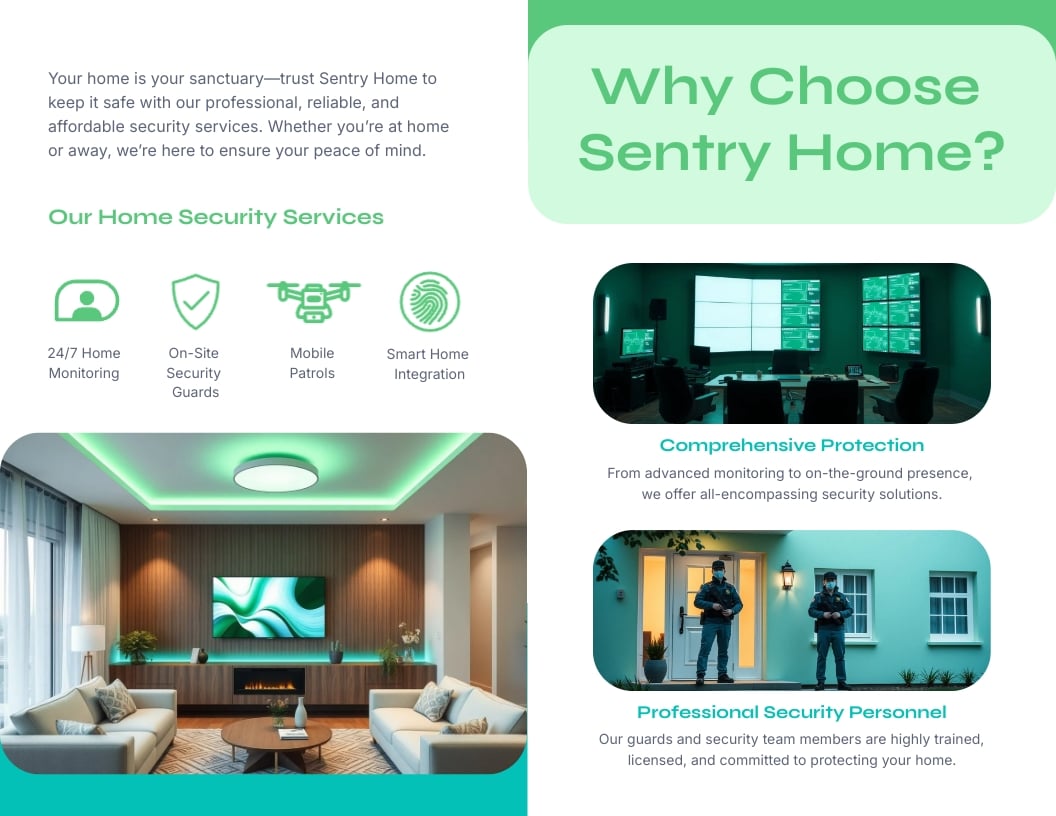 Home Guard Brochure Template - Slide 2 Home Guard Brochure Template - Slide 2