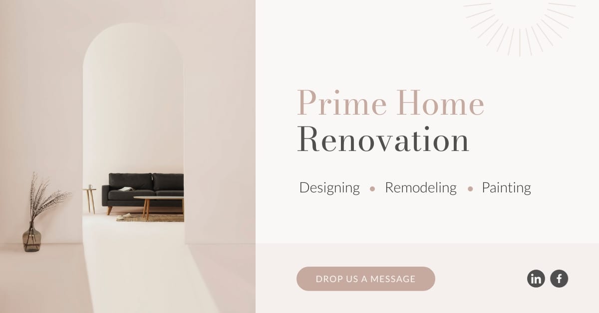 Home Renovation Facebook Ad Template