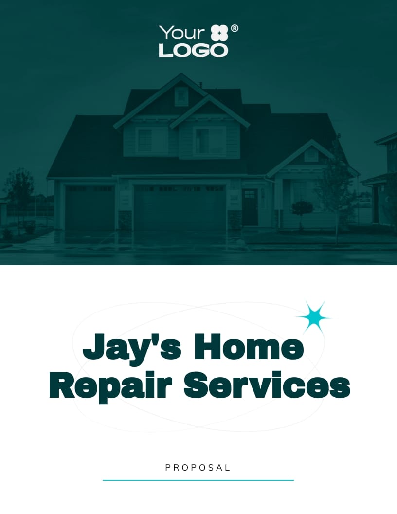 Home Repair Services Proposal Template Visme
