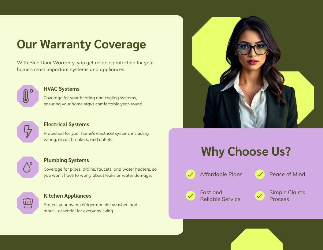 Home Warranty Brochure Template - Slide 2 Home Warranty Brochure Template - Slide 2