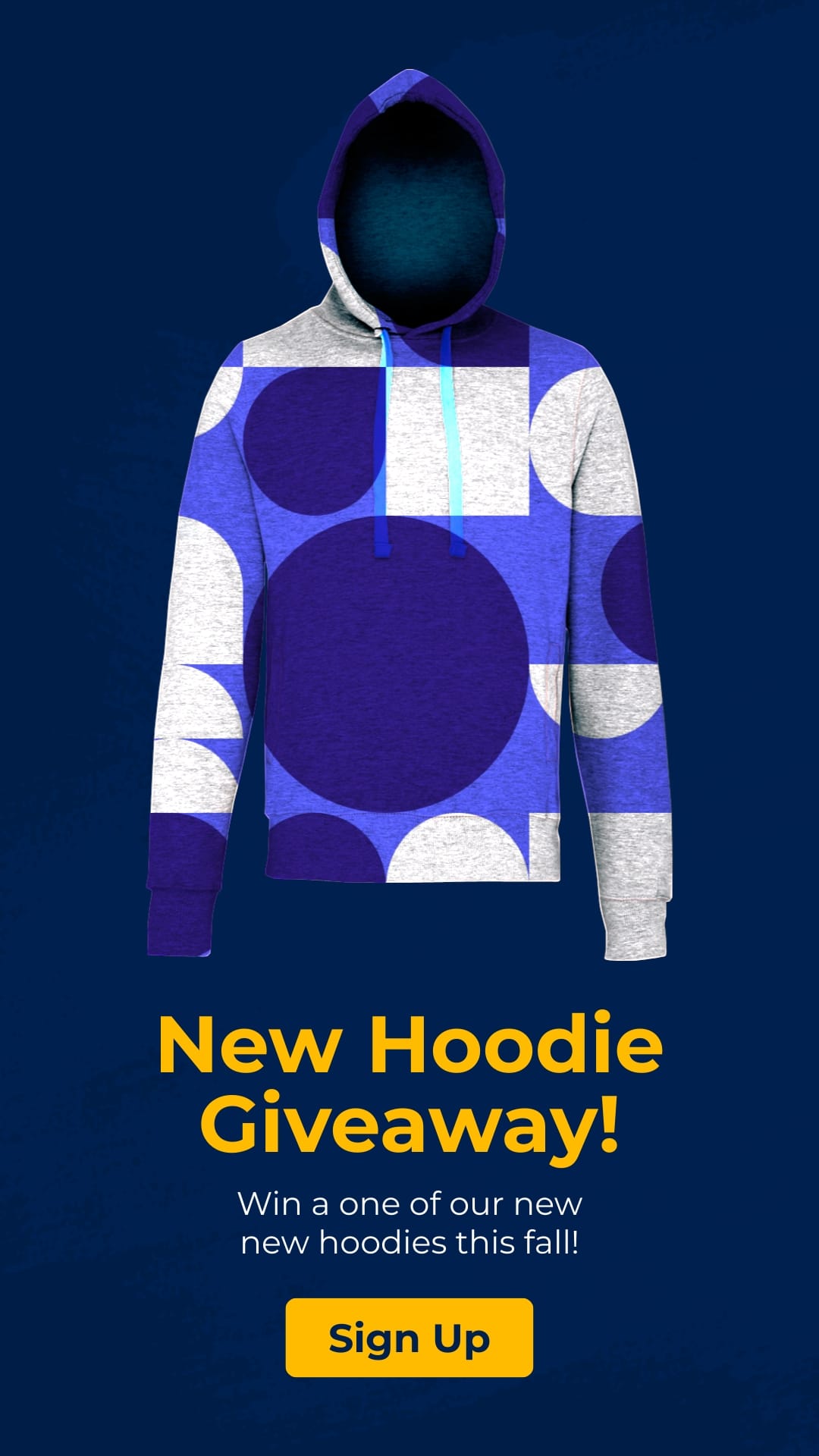 Hoodie Giveaway Mockup Vertical Template
